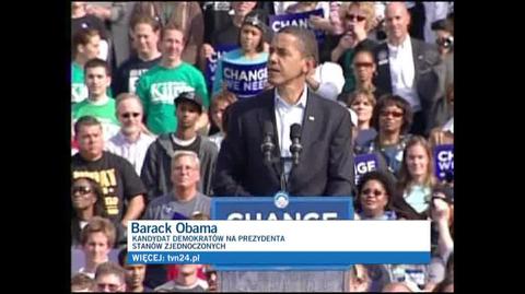 Barack Obama przekonuje mieszkańców kluczowego stanu Ohio