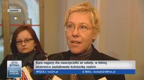 Barbara Nowak przeciw decyzji komisji (TVN24)