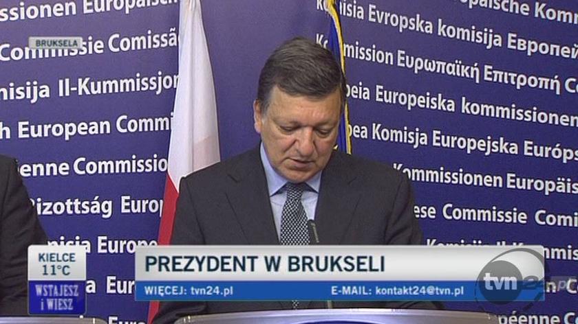 Barroso o spotkaniu z B. Komorowskim (TVN24)