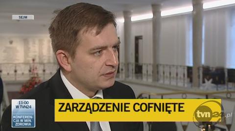 Bartosz Arłukowicz "o chaosie"/TVN24