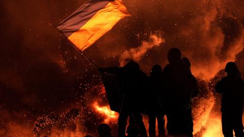 Barykady w Kijowie znów płoną
