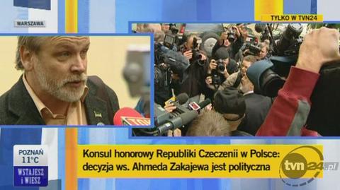 "Będą protesty w przypadku aresztowania" (TVN24)