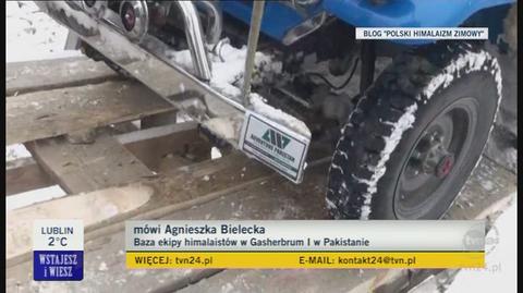 Bielecka: Himalaiści są ok. dwóch godzin od bazy (TVN24)