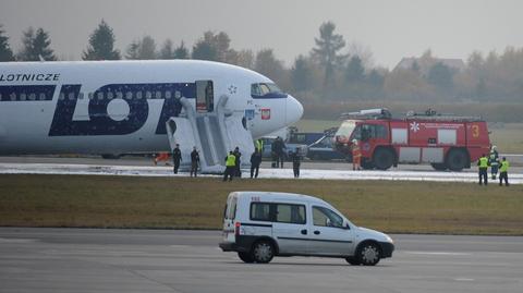 Boeing bezpiecznie wylądował (TVN24/PAP/Jacek Turczyk)