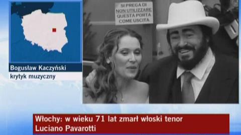 Bogusław Kaczyński o zmarłym Luciano Pavarotti