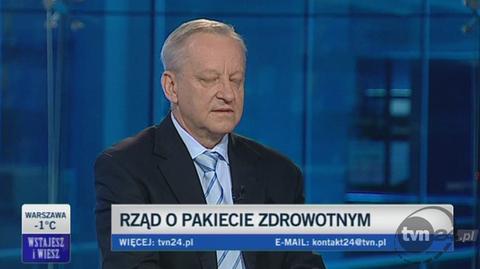 Bolesław Piecha o rządowych projektach (TVN24)