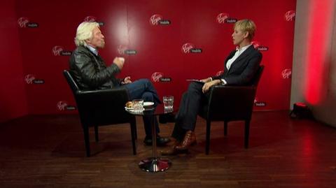 Branson w wywiadzie z Anitą Werner