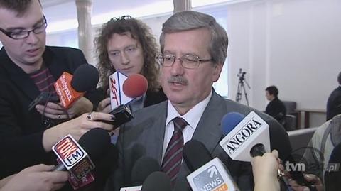 Bronisław Komorowski mówi "nie" konfrontacji
