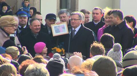 Bronisław Komorowski odwiedził w sobotę Ząbkowice Śląskich