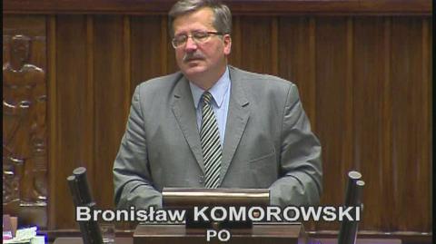 Bronisław Komorowski (PO) PiS przegrywa na włąsne życzenie
