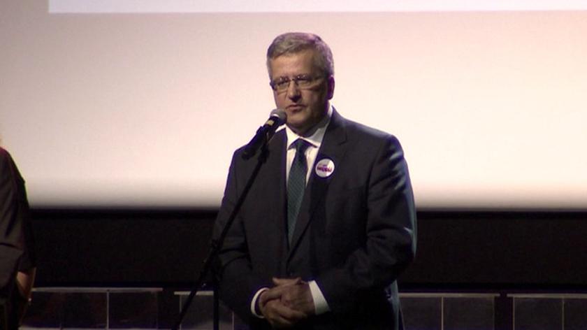 Bronisław Komorowski podczas ceremonii wręczania Nagrody Gospodarczej Prezydenta RP