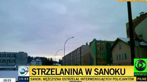 Burmistrz Sanoka: apelujemy do mieszkańców, by nie zbliżali się do do miejsca strzelaniny