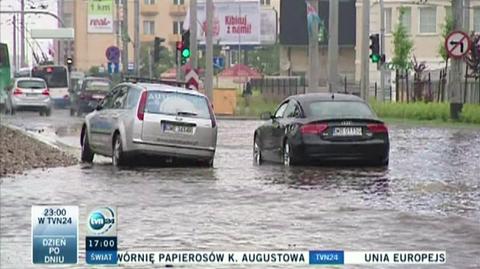 Burze i ulewny deszcz na Pomorzu