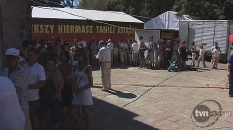 By zagłosować w Ustroniu trzeba było czekać w długiej kolejce (TVN24)