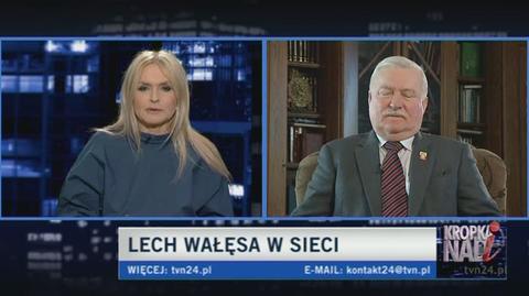 Były prezydent o komputerze (TVN24)