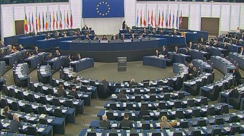 Całe wystąpienie Donalda Tuska w PE (EBS)