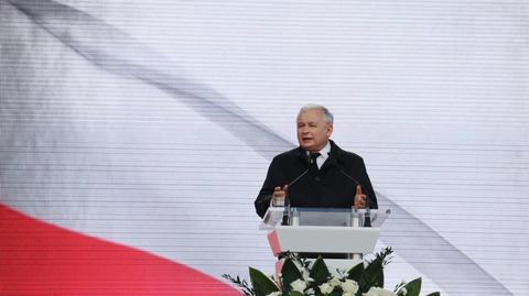 Całe wystąpienie prezesa PiS Jarosława Kaczyńskiego