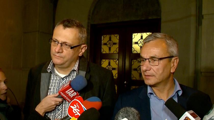 Całość konferencji Tomasza Lenza i Andrzeja Biernata po spotkaniu zarządu PO
