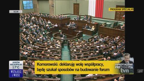 Całość orędzia B. Komorowskiego