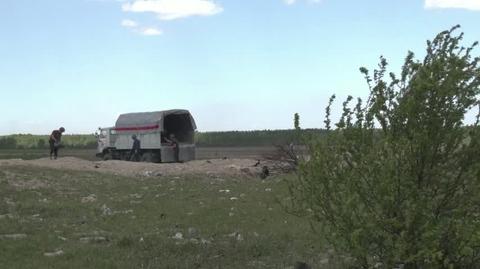 Rozminowywanie terenów w Ukrainie. Wideo archiwalne