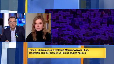 Brodzińska-Mirowska: ewentualna wygrana Marine Le Pen "byłaby ogromnym prezentem dla Władimira Putina"
