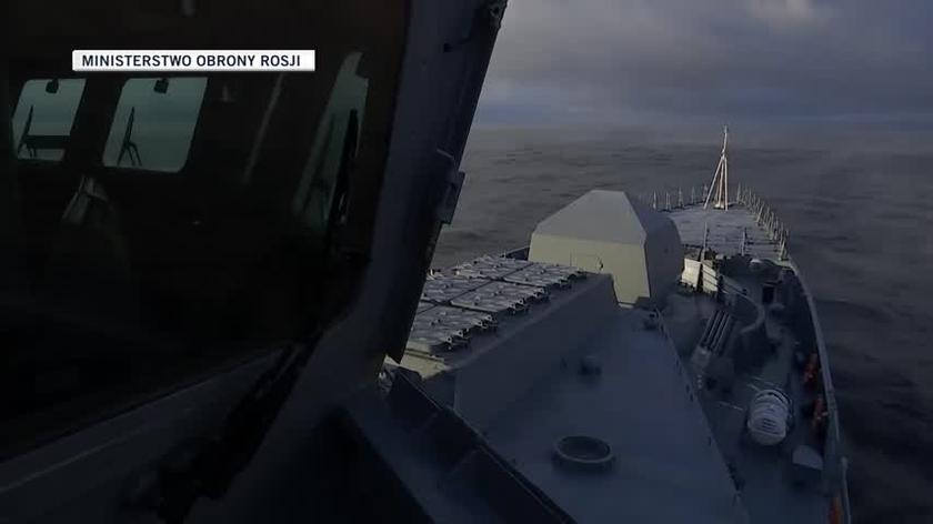 Rosyjskie okręty na Morzu Bałtyckim 