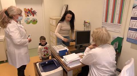 Ukraińskie dzieci szczepione w Polsce