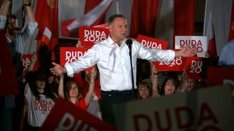 Andrzej Duda na finale kampanii w Zamościu