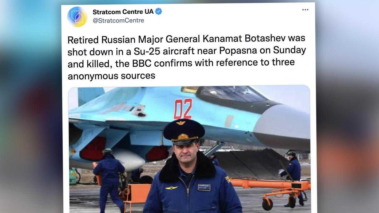 Ucraina.  BBC: Generalul rus Kanamat Potashev a murit în Ucraina.  Acesta este cel mai înalt pilot militar care a murit în război