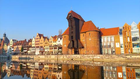 Gdańsk. Żuraw - symbol miasta na zdjęciach z archiwum Narodowego Muzeum Morskiego 
