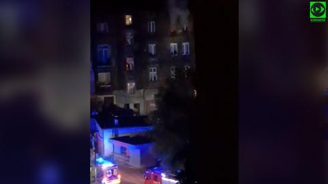 Pożar w budynku mieszkalnym, Sosnowiec (Śląskie)
