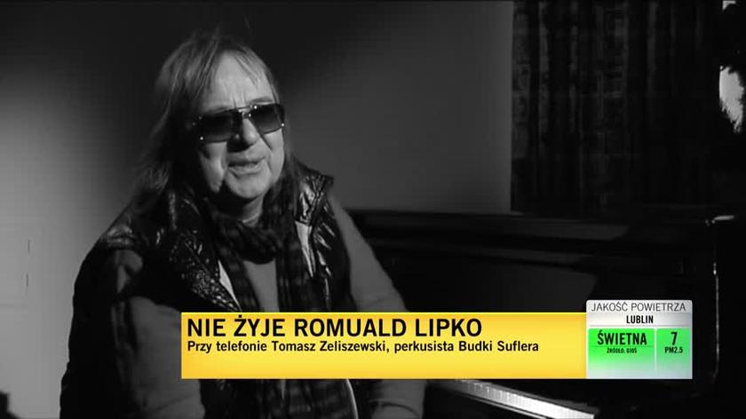 Romuald Lipko nie żyje. Wspomina go Tomasz Zeliszewski, perkusista Budki Suflera