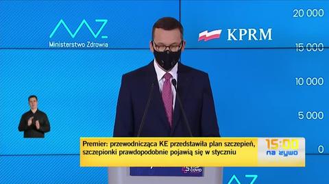 Premier o terminie "odmrożenia branż"