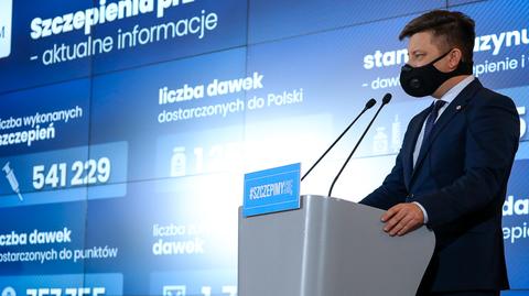 Michał Dworczyk o zmianach w etapie pierwszym szczepień