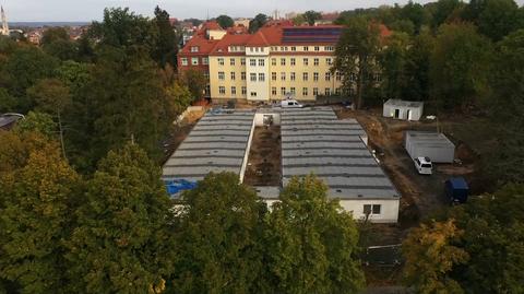Budowa szpitala modułowego w Bolesławcu dobiega końca