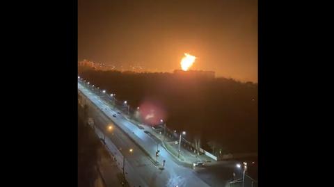 Briańsk. Pożar w rosyjskim składzie ropy 