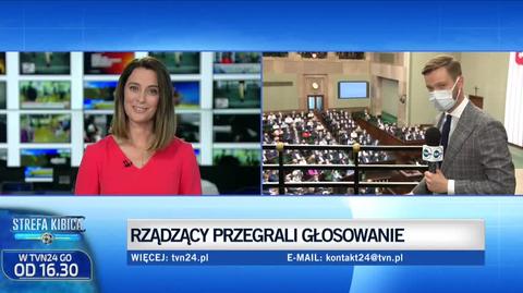 PiS przegrało głosowanie w Sejmie. Relacja reportera TVN24