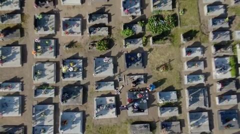 Wypadek na cmentarzu w Łopiennie