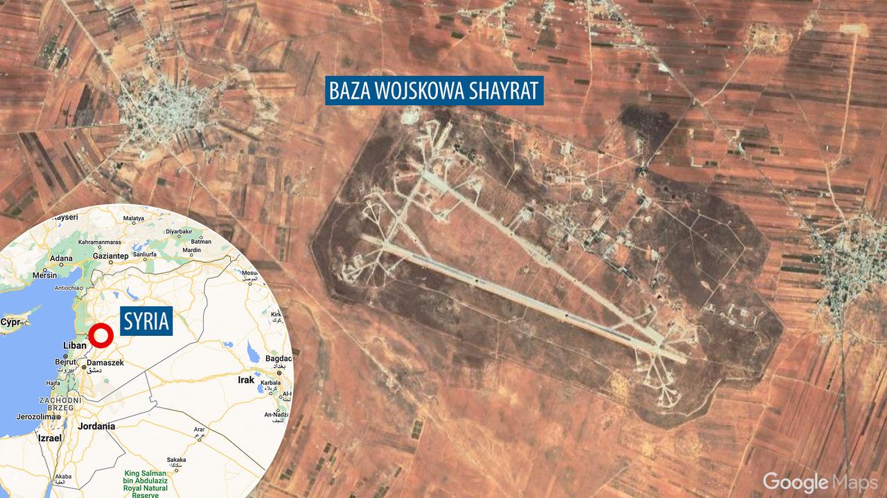 Siria.  Un ataque a la base aérea de Shayrat.  Reuters informó que los misiles israelíes cayeron