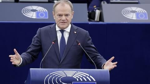 Donald Tusk wygłosił przemówienie w PE. "To jest taki czas, w którym na bezpieczeństwie Europa nie może oszczędzać"