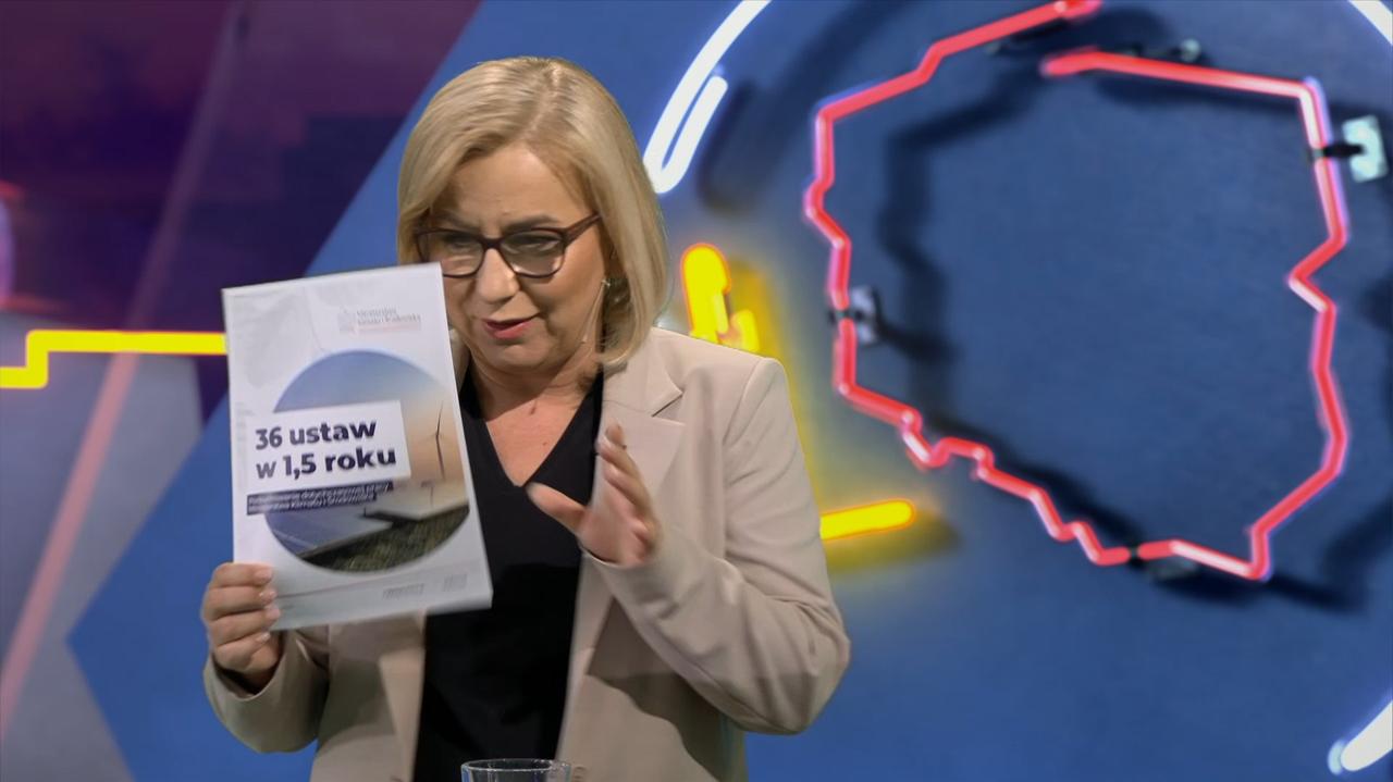 "To podsumowanie mojego ministerstwa". Ministra wyciągnęła kartkę