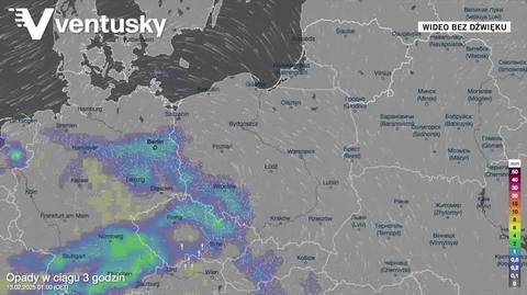 Prognozowane opady w kolejnych dniach