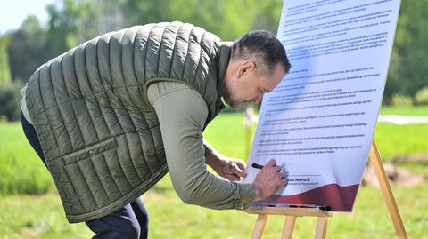 Nawrocki o "planie 21", euro i wieku emerytalnym
