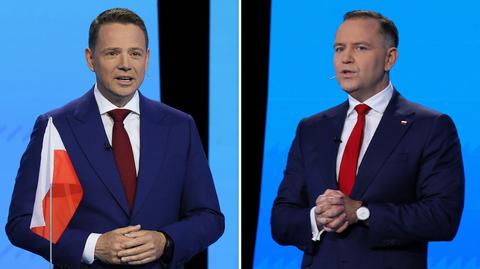 Trzaskowski kontra Nawrocki. Dwie godziny, sześć rund pytań 