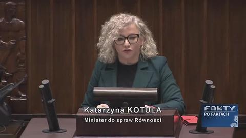 Kotula w sprawie wniosku o wotum nieufności