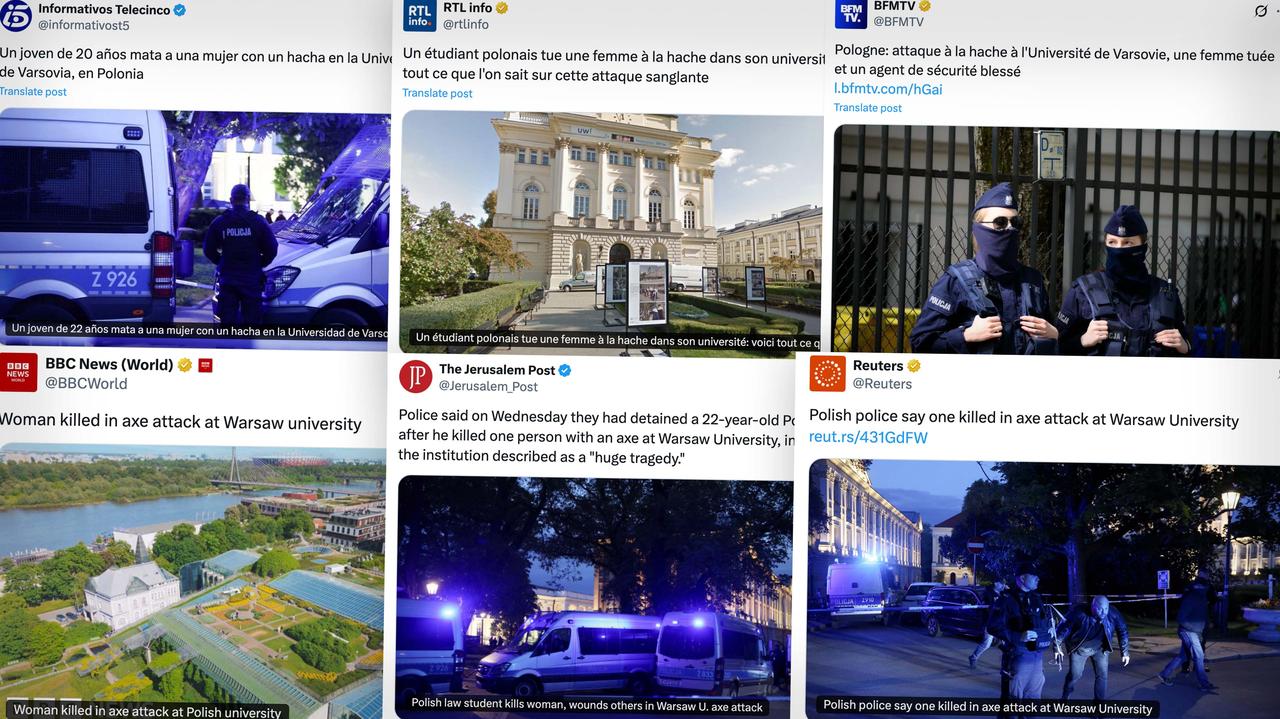 Świat poruszony zbrodnią na Uniwersytecie Warszawskim