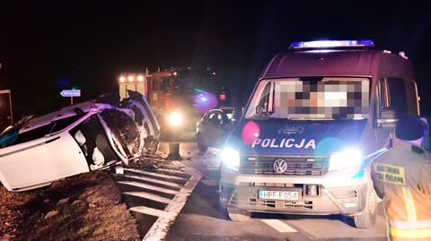 Wypadek na DK 91 koło Kutna