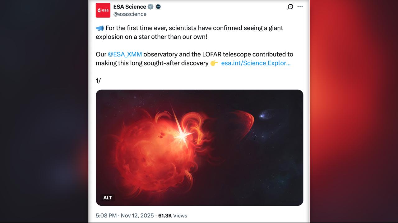 Ten wybuch mógłby zedrzeć atmosferę z planety