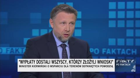 Kierwiński: przekazaliśmy na tereny powodziowe prawie cztery miliardy złotych