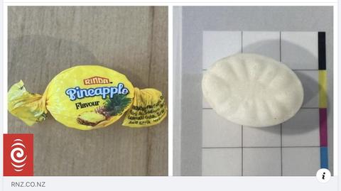 Metamfetamina w papierkach po cukierkach